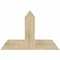 Ekena Millwork Portland Rough Sawn Timber Gable Bracket, Douglas Fir, 36"W x 24"H x 6"D x 6"F, 16/12 Pitch GBW036X24X0606POR00RDF - alternate 1